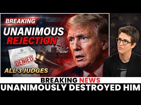 BREAKING: All 3 Judge UNANIMOUSLY Reject Trump at 6AM - Supreme Court Silent as Legal Walls Close In