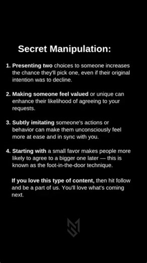 “The Hidden Power of Manipulation (Psychology Tricks) 🤯” #shorts #fyp #motivation