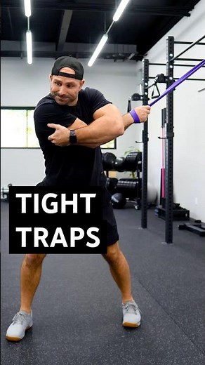 Stretch Your Tight Traps! | Banded Rear Delts & Traps Stretch