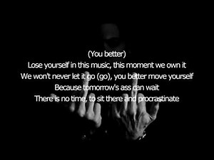 Eminem - Lose Yourself Demo Original Song (Lyrics on Screen) [1080p]