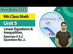 9th Class Math Unit 5 | Exercise No 5.2, Q.2 | 9th Math Book 2025