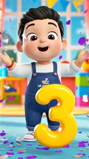 123 Number | 123 Song | Learn Numbers | Nursery Rhymes #shorts #cartoon #babysongs