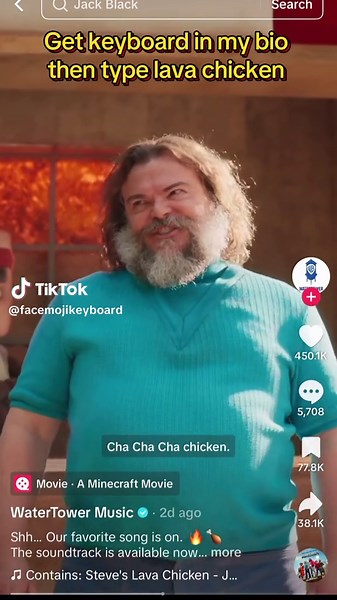 Get free keyboard in bio to type Minecraft to see the hidden effect #Minecraft #lavachicken #chickenjokecy #iamsteve #viral #trending #fyp #fy #trend #foryou #tiktok