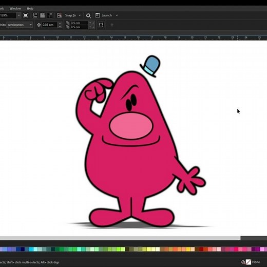How To Draw Mr. Scatterbrain | The Mr. Men Show #shorts #drawing #coreldraw