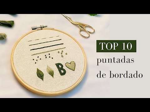 Tutorial de bordado para principiantes | Top 10 puntadas básicas