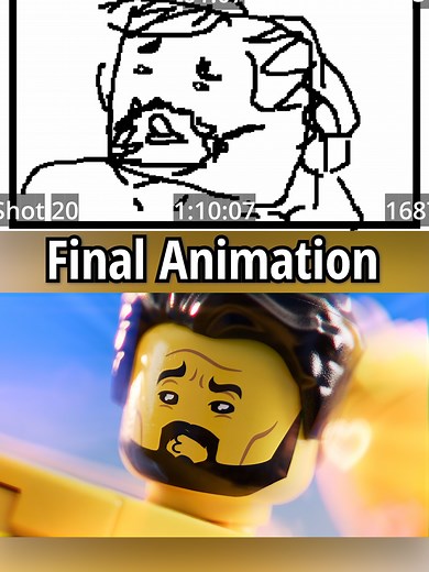 Lego Gigachad Storyboard VS Final (Behind The Scenes)