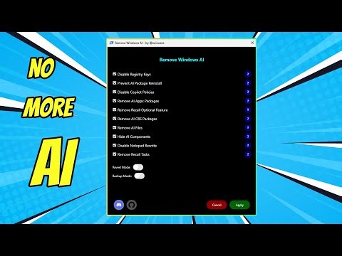 Disable Windows copilot, recall and all AI features!