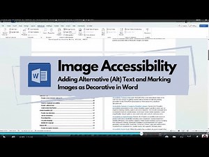 Adding Alternate (Alt) Text and Marking Images as Decorative in Microsoft Word