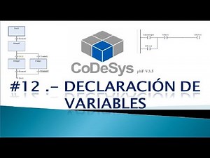 CODESYS 3.5 SP4 -DECLARACIÓN DE VARIABLES