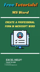 Want to design a clean, organized, and professional-looking form in Microsoft Word? 📝 Learn the best formatting, layout, and design tips to make your forms clear, efficient, and easy to use! Perfect for contracts, registrations, surveys, and more. 🚀 📌 Follow this step-by-step tutorial and level up your document skills! 🔥 #MicrosoftWord #ProductivityTips #ProfessionalForms #DocumentDesign #MSWordTutorial #worksmarternotharder | Marcus Andreno
