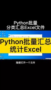 Python批量汇总统计Excel