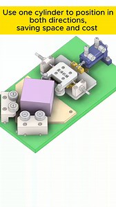 Cylinder Bidirectional Positioning #engineering #mechanical #mechanism #cad #solidworks #fusion360. | Breno Cruz