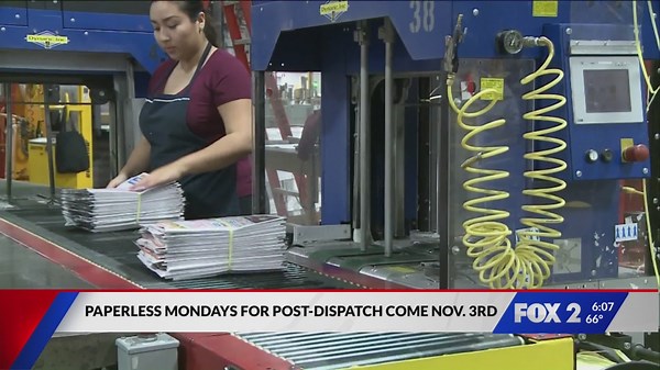 St. Louis Post-Dispatch ends Monday print, goes digital