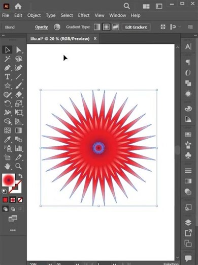How to Create a Floral Design in Adobe Illustrator (1 Minute Tutorial for Beginners) #shorts