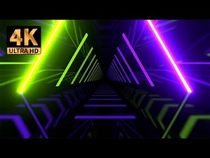 🌟 4K VJ Loop 🌟 Vibrant Neon Tunnel 🌟 Techno Laser DJ Visuals 🌟 No Copyright Music 🌟 Free VFX LED