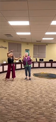 An augmented reality (AR) public art exhibit combines digital elements with physical spaces, creating interactive and immersive experiences for viewers. The Public Art Commission at their last meeting was presented with an "augmented reality" potential art exhibit by SNAP! Stay tuned! www.sanfordfl.gov From left to right - Lisa Holder, Public Art Commission Staff Liaison/Public Arts Project Manager, Commissioner Patty Mahany, District 4, Public Art Commission/City Commission Liaison have fun tes