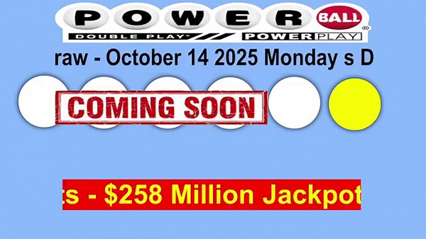 Powerball live Drawing results form Monday October 13 2025 | Powerball Drawing Live