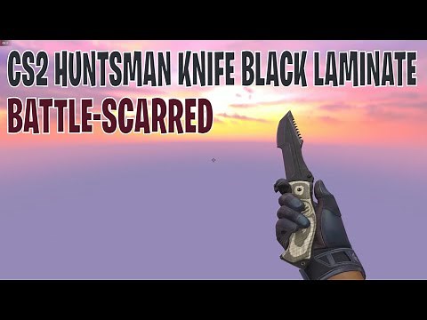 Huntsman Knife Black Laminate (Battle-Scarred) | CS2 Skin Showcase #433