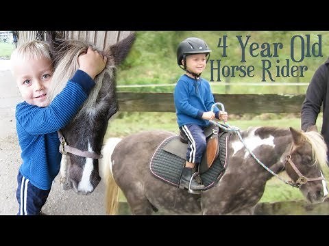 4-Year-Old Horse Rider! | Crazy8Family