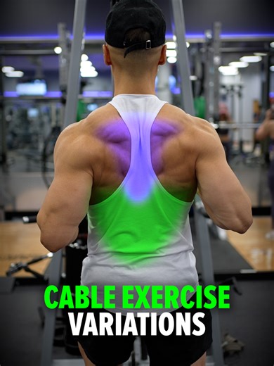 Cable Exercise Variations (Know the Difference!) Cable Triceps Extension — Upper arms stay fixed; isolates the triceps. Straight-Arm Pulldown — Elbows slightly bent and locked in place; targets the lats. Cable Pulldown — Lean back slightly and pull toward the upper stomach; trains the lats with greater involvement of the mid-to-lower traps. Size & Shred Training program 👉🏻 deltabolic.com (link in bio)