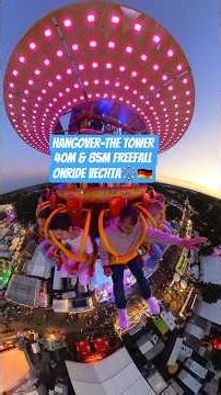 Hangover-The Tower 40m & 85m Freefall Stoppelmarkt Vechta 🎡🇩🇪 #kirmes #funfair #ferias #viral #ride