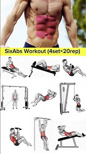 sixpack abs workout #sixpackworkout #absexercises #gymmotivation