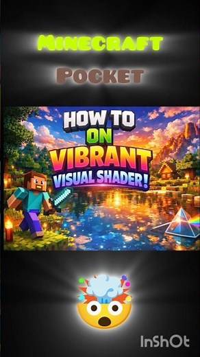 How to on Vibrant visual 😱 Minecraft pocket 🤯