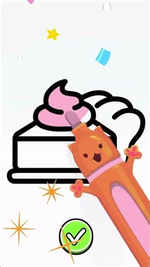 Drawing a Beautiful Slice of Cake 🍰 #shorts #drawing #colors #cake