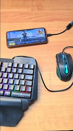 Bgmi Gaming SetUp 2026 One Hand Keyboard And Mouse Se