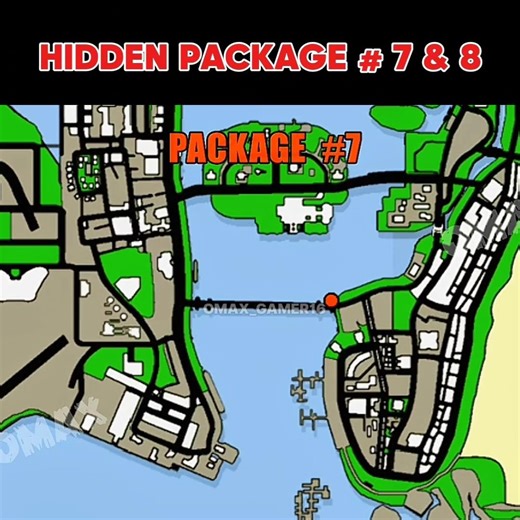 🔥Hidden Packages 7 & 8 |GTA Vice City #vicecity #gta #popular #shortvideo
