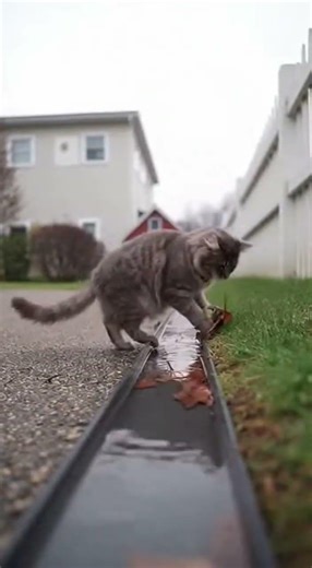 The Gentlest Cat Rescues a Tiny Bird!