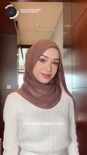 Hijab Tutorial Pashmina Shawl Elegant Simple and Neat #hijab #tutorialhijab #hijabstyle #shorts