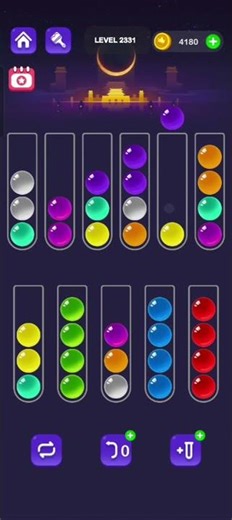 Ball Sort Master Level 2331 #ballsortmaster #ballsortmastersolution #puzzlegame #gaming #games