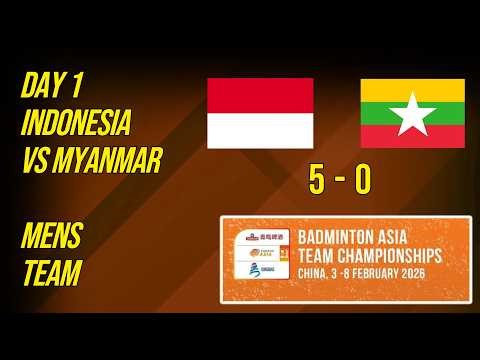 Indonesia vs Myanmar | Day 1 Mens Team BATC 2026 | Live Badminton Reaction