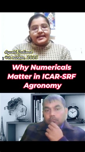 Why Numericals Matter in ICAR SRF Agronomy #iari #icar #agriculture#srf