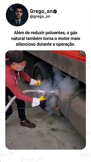 Gás natural em caminhões #curiosidades #grego_sn