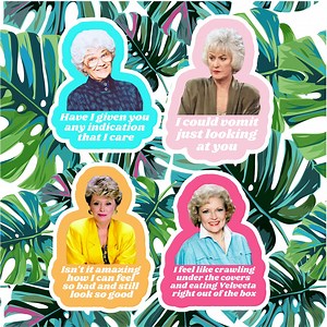 Golden Girls Sticker or Magnet Set! 4 Designs Sophia, Dorothy, Rose, and Blanche Golden Girls Picture Sticker or Magnet -makes a Great Gift! - Etsy