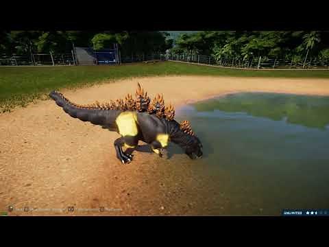 Jurassic World Evolution Current Godzilla mod progress
