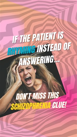 🧠What you NEED to know👇🏻👇🏻 Clang association is a formal thought disorder seen in schizophrenia where speech is driven by sound (rhyming, punning, alliteration) instead of meaning. The words may sound clever or catchy, but the message is disorganized and illogical. Pathophysiology (why this happens): Schizophrenia involves dopamine dysregulation, especially excess dopamine in the mesolimbic pathway, leading to impaired thought organization. The brain prioritizes phonetic patterns over logic