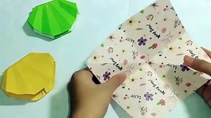 how to make origami sea shells