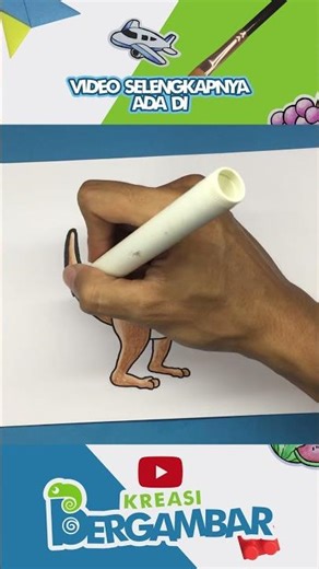 Gambar Kanguru - Drawing Kangaroo #gambar #drawing #coloring #tutorial #kangguru #kangaroo