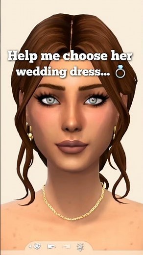 Choosing the perfect wedding dress for my sim 💍✨ #thesims4 #sims4 #simstok #youtubeshorts #thesims