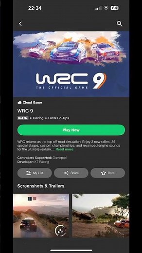 WRC 9 is available on mobile apps, PC, and TV.