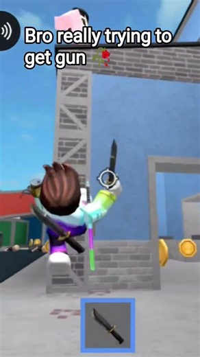 Bro Really trying to get the gun 😹 #roblox #fullscript #scripting #robloxedit #mm2