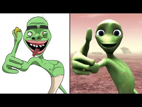 El Chombo - Dami Dami Tu Cosita but Funny Drawing Meme | Alien Dance