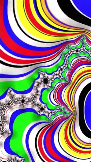 #mathart #visualart #geometricart Highspeed Multicolor Fractal Storm — The Ultimate Psytrance Trip