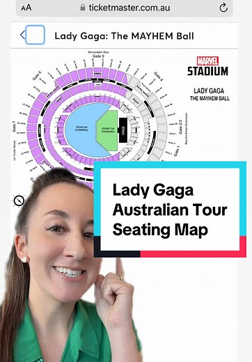 Lady Gaga Australian Tour Seating Map Available Now