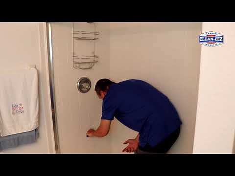 Easiest way to clean shower tile and grout with Grout-eez.
