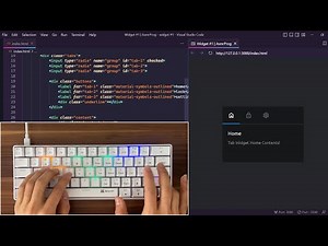ASMR Programming - Modern Widget Coding - No Talking