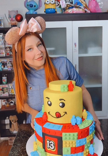 Lego Cake for Birthday Celebration